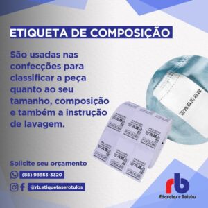 ETIQUETAS DE COMPOSIÇÃO