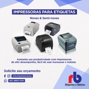 IMPRESSORAS TÉRMICAS PARA ETIQUETAS